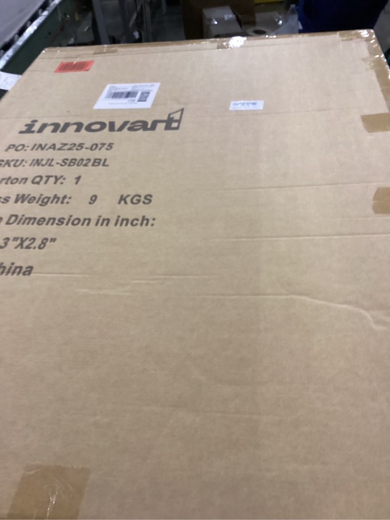 INNOVART Rustic Double Sided Swinging Chalkboard Sign, Wooden Sidewalk Sign 40" x 28", Magnetic Swin