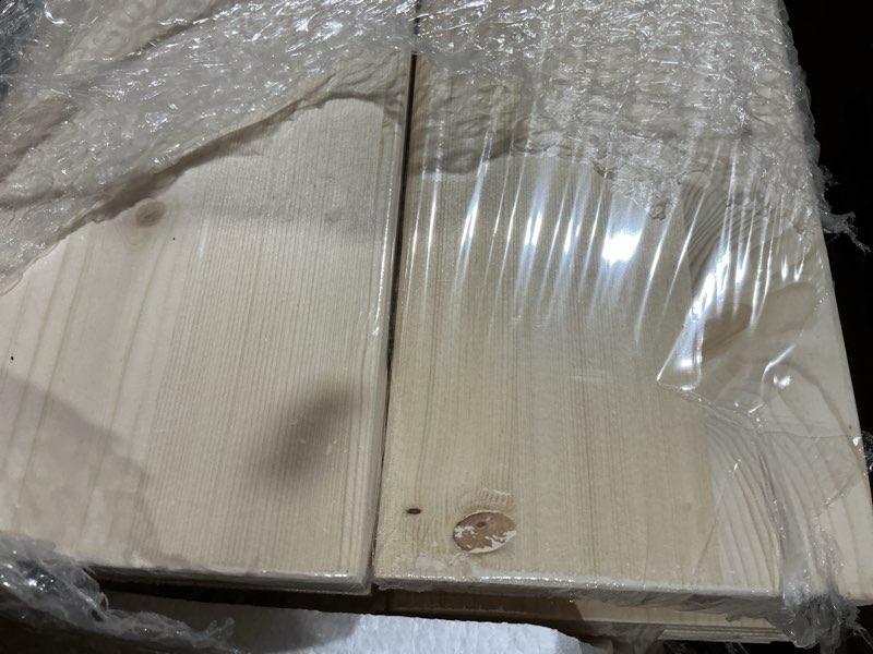 Condition photo showing Good Condition for possiblymissing hardware fredbeck 36in x 84in wood barn door with 6.6ft barn door hardware kit included k shape solid spruce panel need to assembly 36\"x84\" door + 6.6' track kit wood color