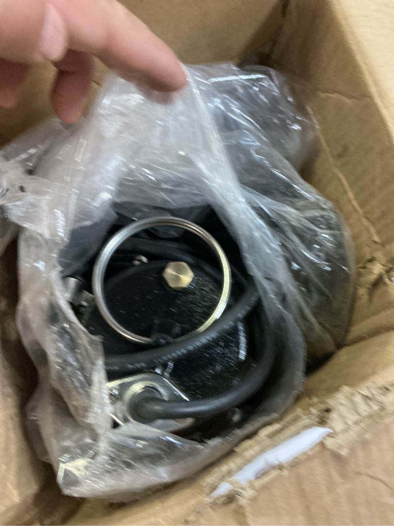 Condition photo showing Good Condition for lanchez 1hp 6600 gph submersible sewage pump, heavy duty cast iron effluent pump with automatic tethered float switch, sump pump for sump basin, basement, residential, 2" npt discharge