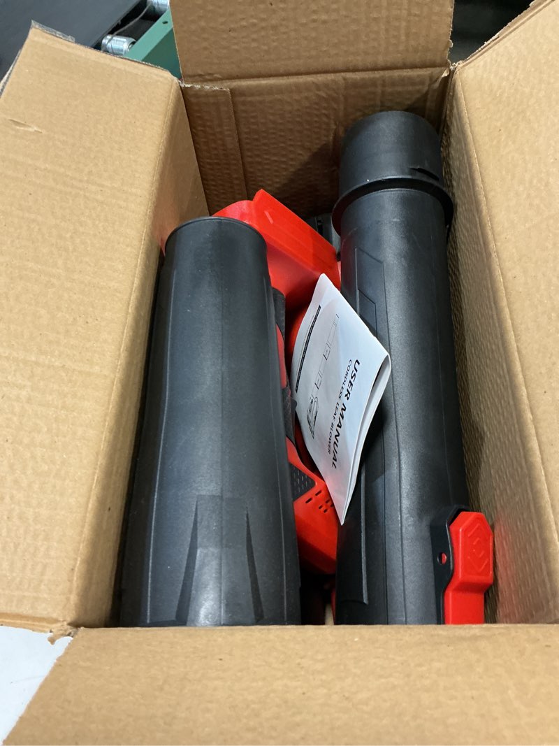 Condition photo showing New/Like New for cordless leaf blower for dewalt 20v max battery (tool only, no battery) – 6-speed lightweight axial blower, 150 mph 500 cfm turbo, electric leaf/dust/snow cleaner for lawn, patio & garage