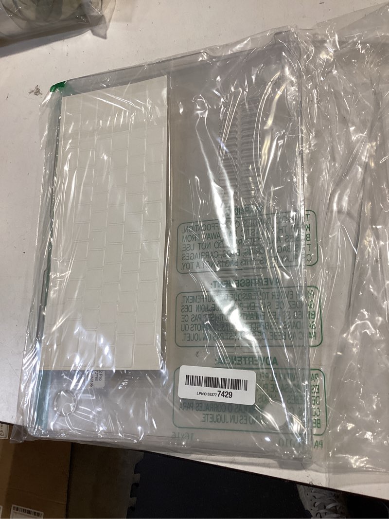 Condition photo showing As Is for eoocoo case compatible with macbook pro 16 inch m5 2026-2021 m4 m3 m2 m1 pro/max chip, crystal clear hard shell, easy to install, sturdy laptop protective cover case, crystal clear macbook pro 16" crystal clear