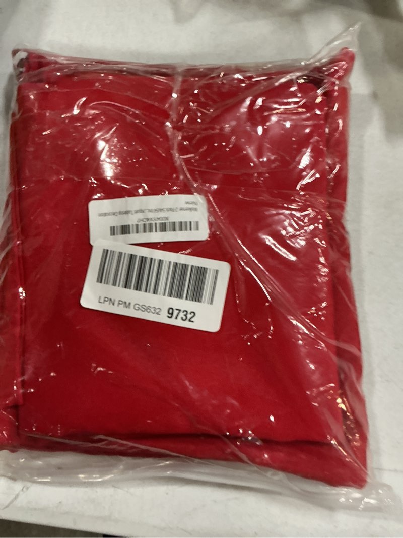 Condition photo showing Good Condition for wolkemer 2 pack 54x54 inch square tablecloth, washable and reusable polyester fabric table cloth, solid red table cover for dining, wedding, holiday party banquet tabletop decoration red 54" x 54" (square)