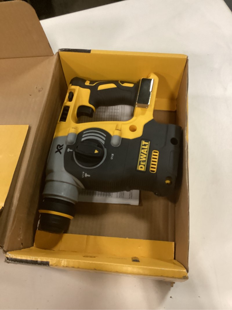 Condition photo showing As Is for DEWALT 20V MAX SDS Rotary Hammer Drill, Cordless, 3 Application Modes, Bare Tool Only (DCH273B) Rotaty Hammer Only