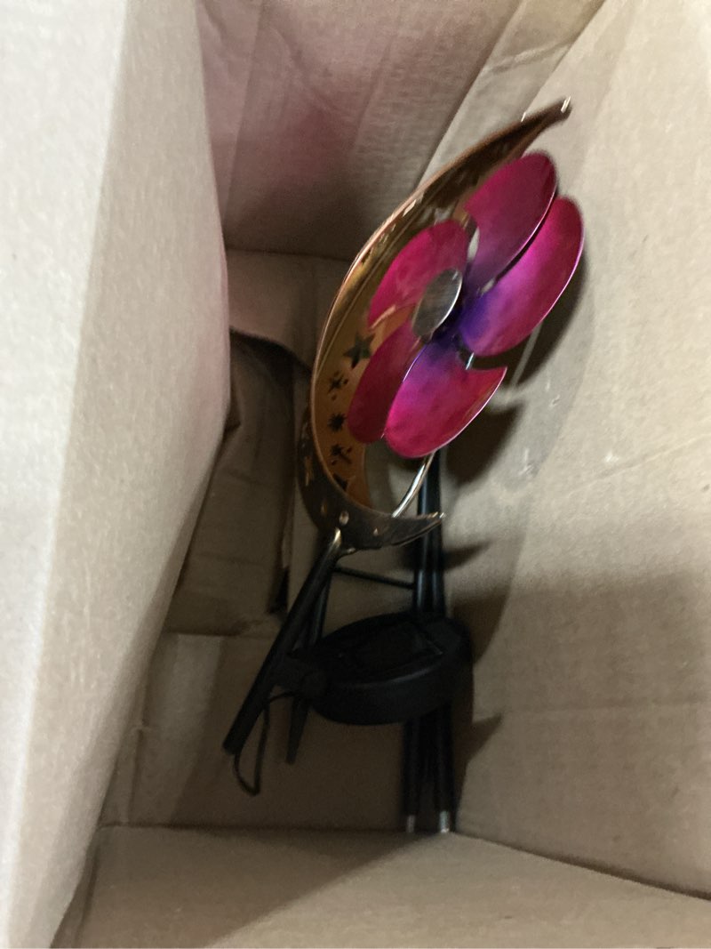 Condition photo showing Good Condition for sunkite spinner windmill moon outdoor lights waterproof,solar moon garden light outdoor decorative s