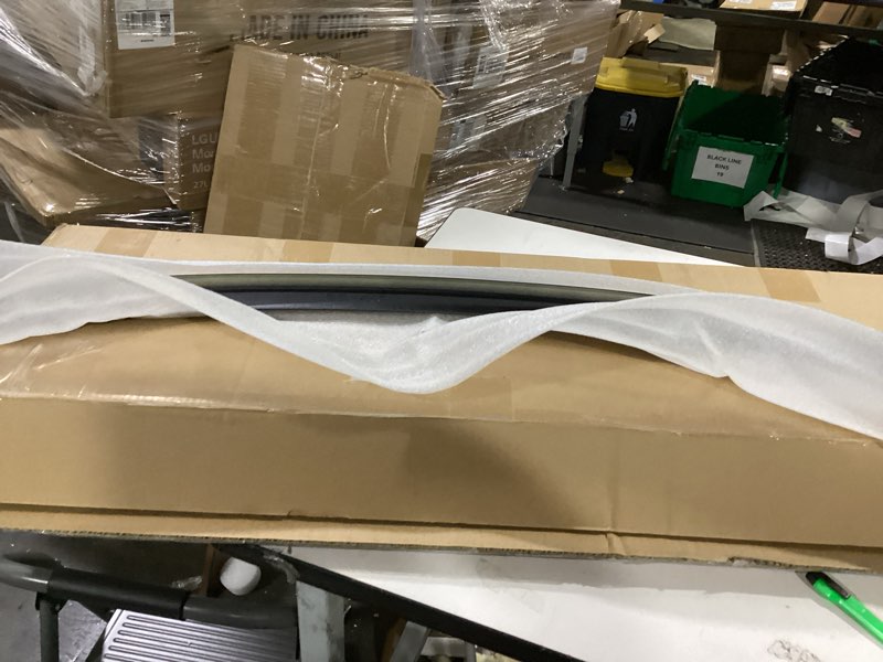 Condition photo showing As Is for rear spoiler wing compatible with toyota camry 2018 2019 2020 2021 2022 2023 2024 rear trunk wing abs rear trunk lip wing spoiler(gloss black)