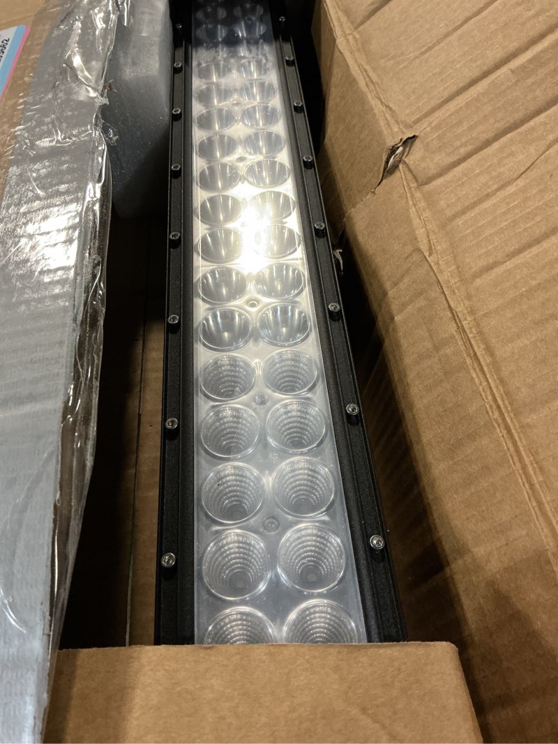 Condition photo showing As Is for Nilight - ZH023 52Inch Spot Flood Combo Led Light Bar 2PCS 4Inch 18W Spot LED Fog Lights With Off Road Wiring Harness- 3 Leads, 2 Years Warranty 52Inch Lights +LED Pods+ Wiring Harness