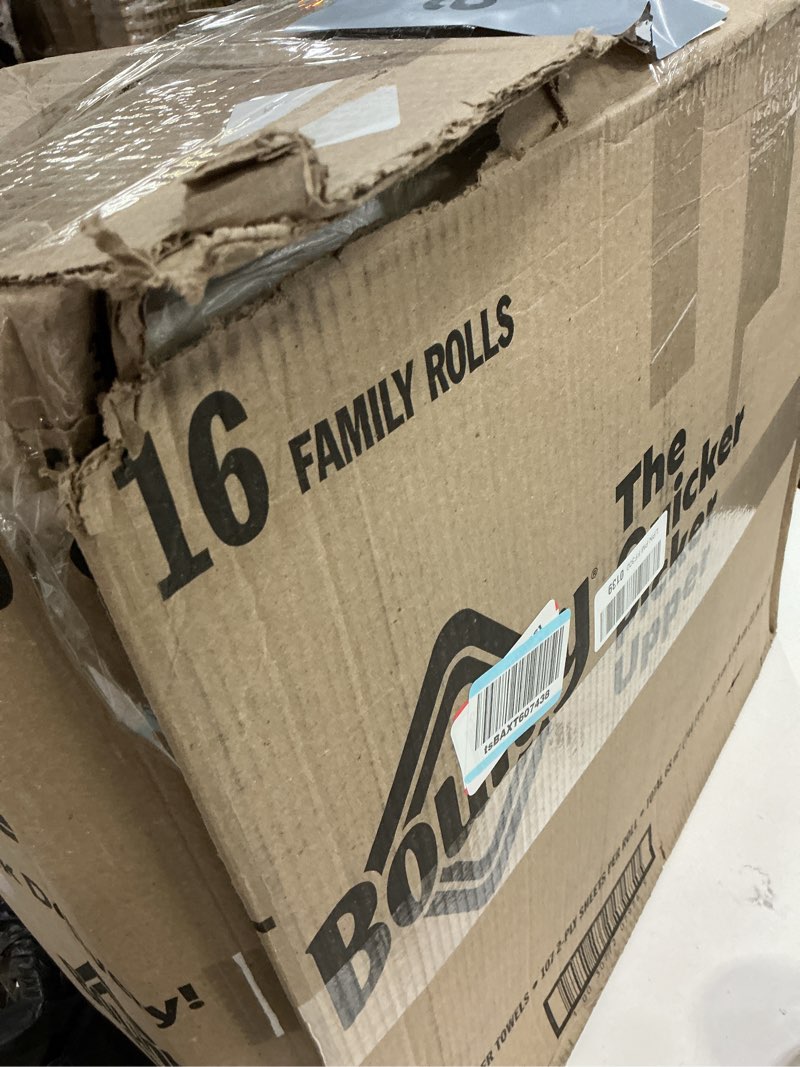 Condition photo showing Good Condition for Bounty Paper Towels Quick Size, White, 16 Family Rolls = 40 Regular Rolls Family 16 Rolls (107 Sheets each)