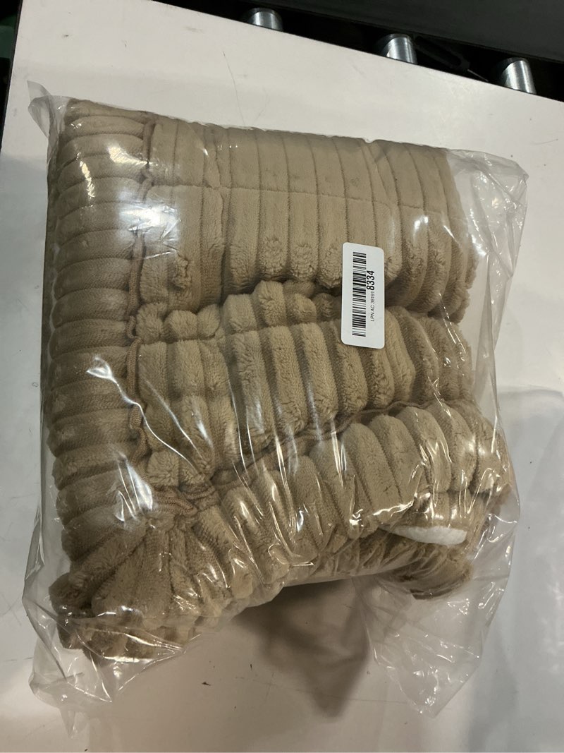 Condition photo showing Good Condition for OstepDecor Couch Arm Covers, Recliner Arm Covers Pet Friendly, Thick Soft Sofa Headrest Armrest Chair Cover for Dogs Cats Loveseat Recliner Leather L Shaped Sofa (2 Pack 20" x 24", Khaki) 20" x 24" 2 Pack Khaki