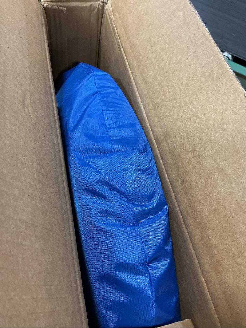 Condition photo showing Good Condition for sportneer pop up sports tent, 3-side clear tpu transparent shelter, all-weather warm outdoor bubble pod with instant setup, portable wind & rain protection for spectators, parents & kids (l/xl) blue l: 37" x 37" x 63.5"