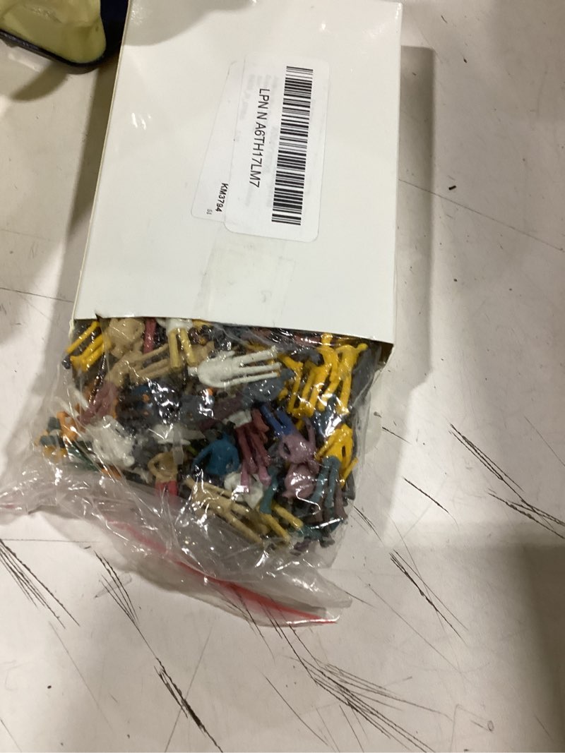 Condition photo showing Good Condition for Juexica 200 Pcs 1: 75 Scale Mini People Figurines Model Trains Architectural Painted People Figures Tiny Plastic Miniature Figurines Sitting Standing Model for Miniature Scenes Museum Project 1:75 200