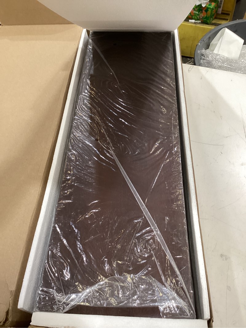 Condition photo showing Good Condition for fun memories 9 inch deep floating shelves, rustic solid wood floating shelf 30 inch long, 30 x 9 wide bathroom shelves for storage & display, red brown red brown 30"w x 9.3"d
