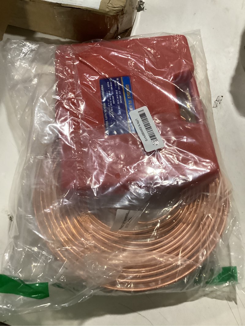 Condition photo showing Good Condition for 25 ft 3/16 copper coated brake line kit (includes 16 fittings and 4 unions brake line fittings) + double & single flaring tool kit 3/16" brake lines