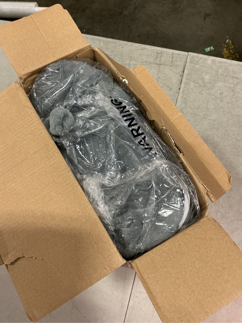Condition photo showing New/Like New for massaging heating pad for neck and shoulders and back, large electric heating pad for back pain relief with 3 heat levels, 4 massage settings, 4 massage motors, father day gifts grey 35"*24"
