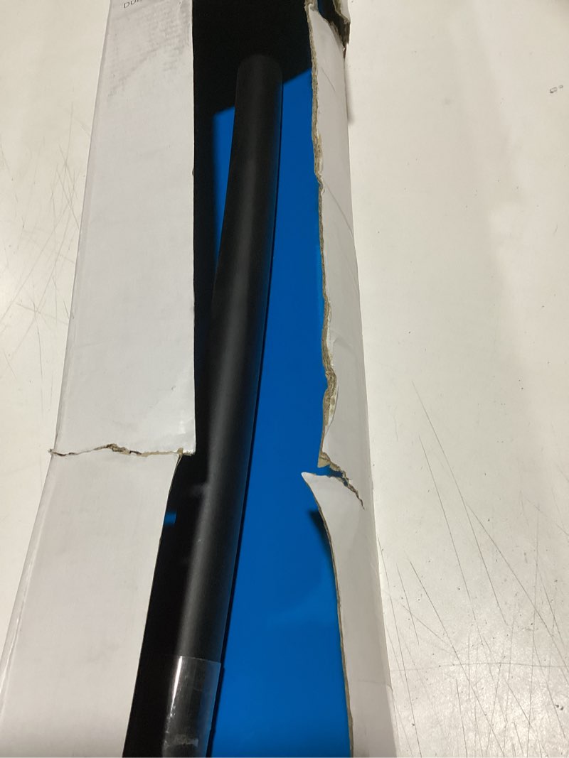 Condition photo showing Good Condition for iDesign Curved Metal Shower Curtain Rod, Adjustable Customizable Curtain Rod for Bathtub, Stall, Closet, Doorway, 41-72 Inches, Matte Black,79077