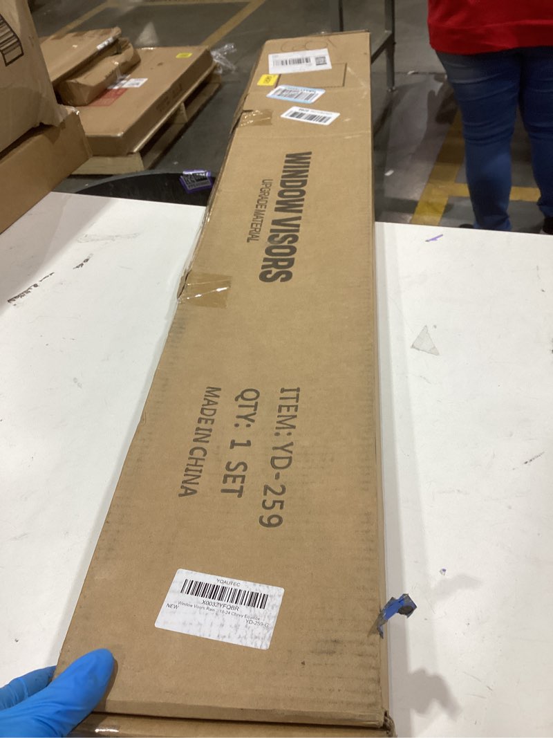 Condition photo showing Good Condition for Window Visors Rain Guards Shield for 2018-2024 Chevrolet Equinox, Out-Channel Window Vent Wind Deflectors Visors Shades for 18-24 Chevy Equinox 2018-2024 Chevy Equinox