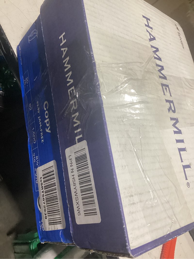 Condition photo showing New/Like New for hammermill paper, copy paper, 20lb, 8.5 x 11, letter, 92 bright, 1,500 sheets