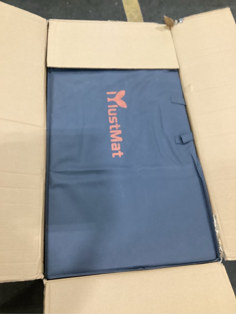 Condition photo showing Good Condition for mustmat thick tatami mat twin xl floor mattress japanese tatami bed with storage bag 39 x 80 x 2 in (green)