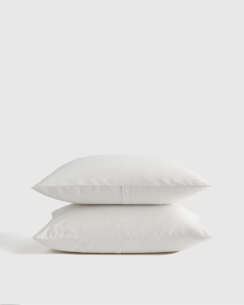 organic brushed cotton sham set king white