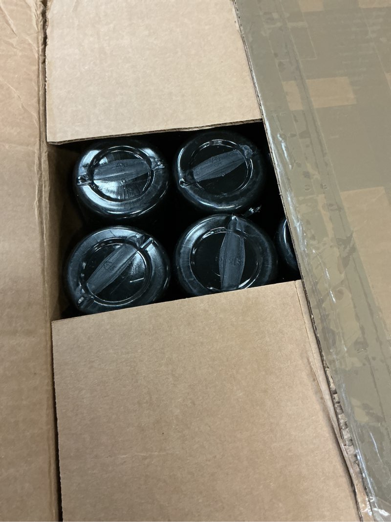 Condition photo showing Good Condition for 50 strong bulk water bottles 24-pack – 22 oz bpa-free sports bottles with easy-open pull top cap – made in usa – reusable & top rack dishwasher safe brand black