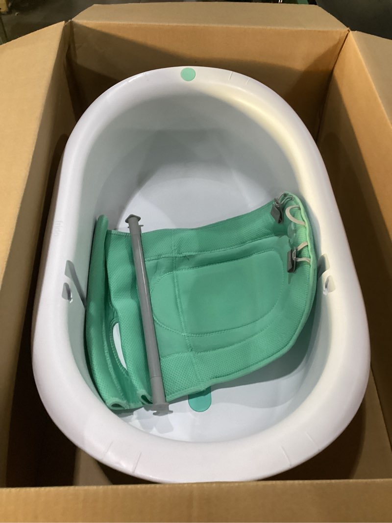 Condition photo showing Good Condition for Frida Baby 4-in-1 Grow-with-Me Baby Bathtub, Baby Tub for Newborns to Toddler with Removable Bath Seat & Backrest for Bath Support in Tub Bath Tub