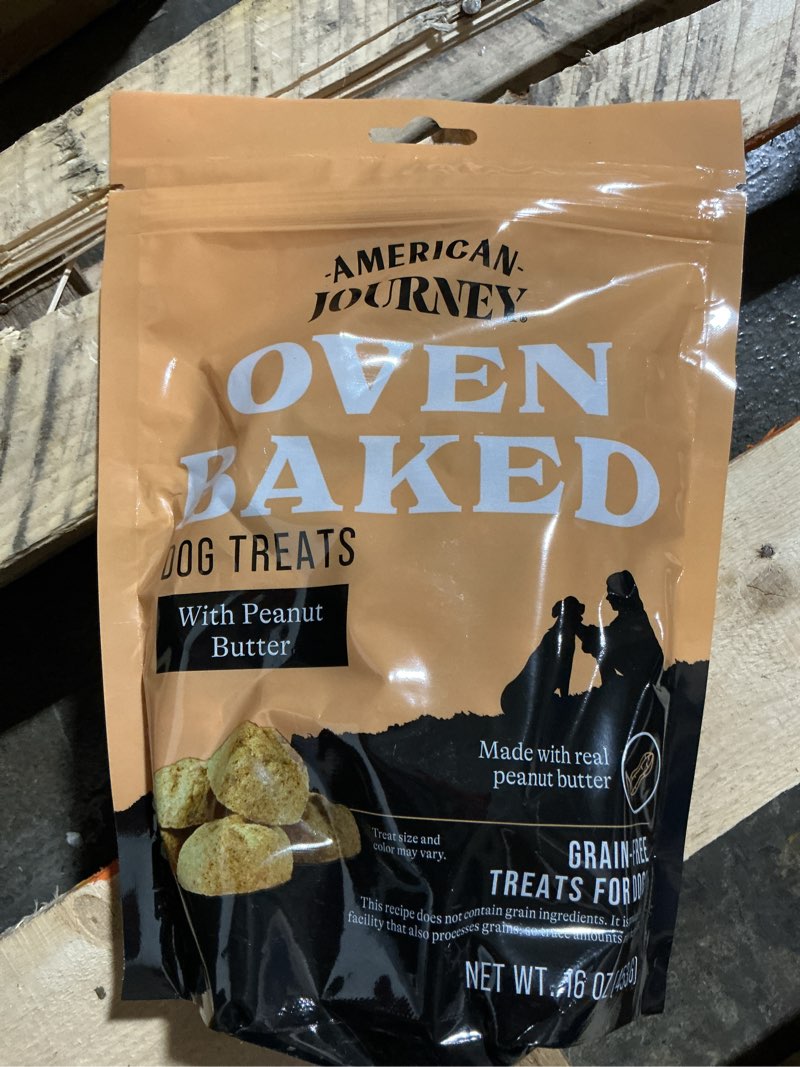 Condition photo showing Good Condition for American Journey Peanut Butter Recipe Grain-Free Oven Baked Crunchy Biscuit Dog Treats