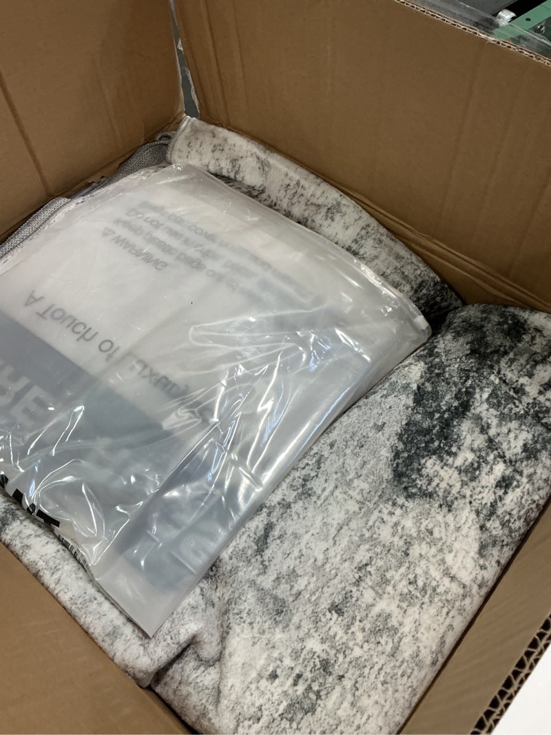 Condition photo showing Good Condition for Living Room Area Rugs - 8x10 Abstract Large Soft Indoor Washable Rug Neutral Modern Low Pile Carpet for Bedroom Dining Room Farmhouse Home Office - Grey