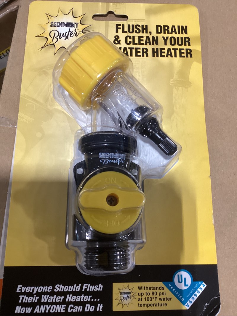 Condition photo showing Good Condition for sediment buster water heater tank flushing and draining tool-breaks up sediment clogs and cleans electric or gas water heater tanks