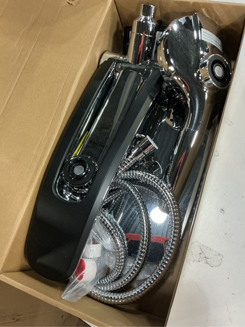 Condition photo showing Good Condition for Rain Shower Head with filtered Handheld High Pressure rainfall Shower Heads with Handheld Spray Combo Adjustable one-piece stand daul shower head Built-in Magnetic Docking and Power Jets Chrome