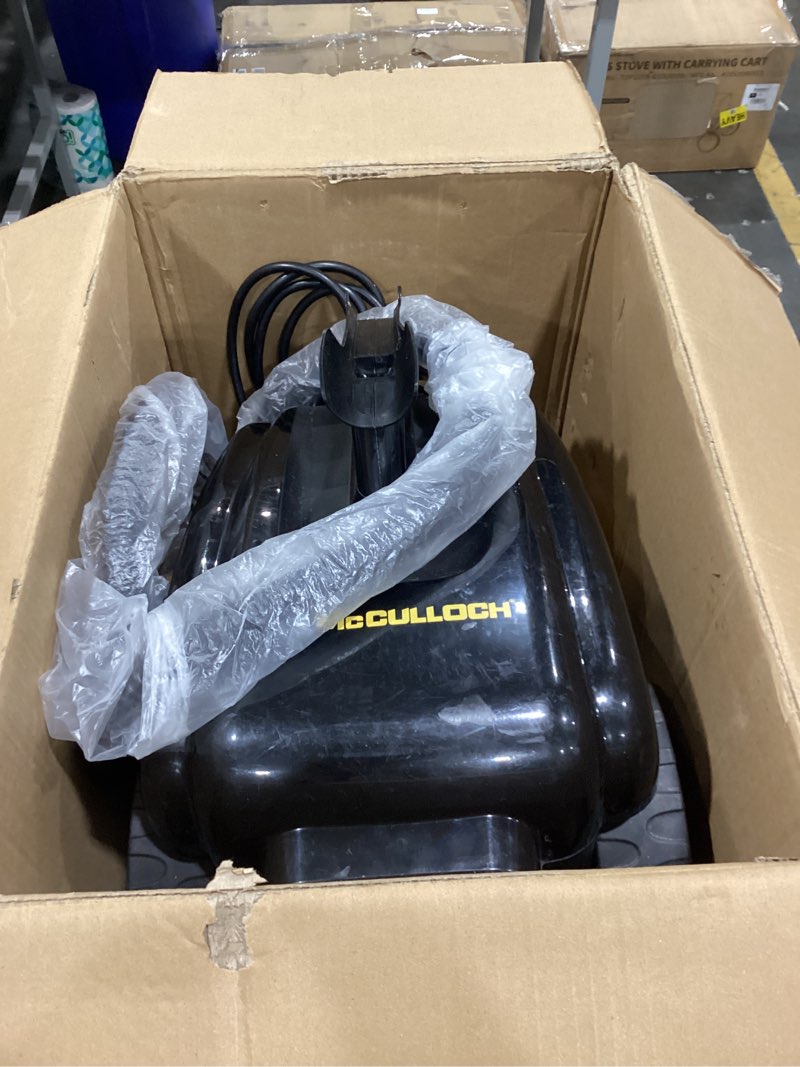 Condition photo showing As Is for mcculloch mc1385 deluxe canister steam cleaner, 2-hour runtime, chemical-free, 23 accessories: mop head, brushes & more - built for home, tile, carpet, furniture, & personal car detailing