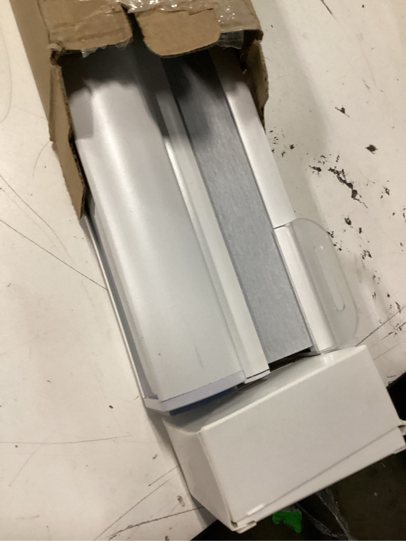 Condition photo showing Good Condition for joydeco no tools no drill blinds for indoor windows, cordless window blinds cellular shades top down bottom up blackout honeycomb blinds thermal insulated noise reduction (white, 15" w x 36" h) a - white 15"w x 36"h