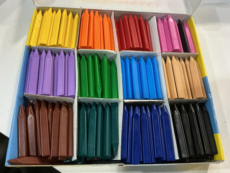 Condition photo showing Good Condition for jovi - jumbo easy grip crayons, 300 units in 12 colors, triangular shape | schoolpack super resistant, non-toxic, school supplies for teachers, bulk buy