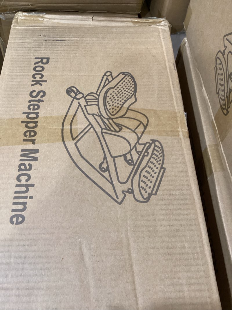 Condition photo showing New/Like New for the rock stepper side to side, u-shaped low-impact mini stepper, quiet lateral rocking step machine, compact stair stepper for home workout & leg glut black