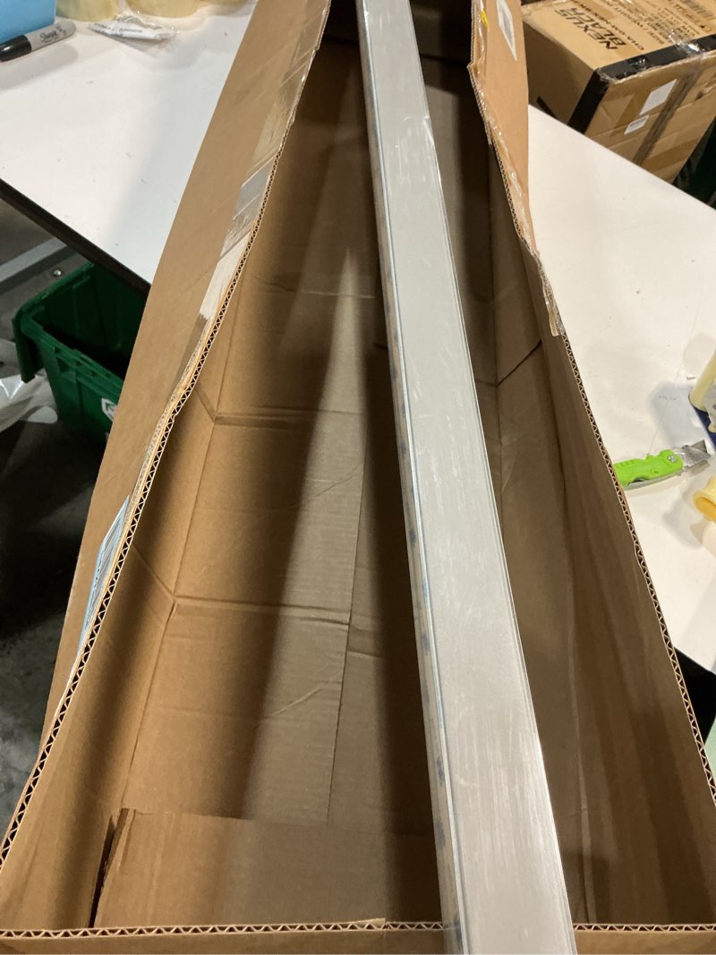 Condition photo showing New/Like New for pvc light blockers blackout light blocking strips for shades and blinds window edge side tracks for blackout shades blackout window inserts for bedroom nursery (grey, 58",2pcs) l-shaped grey-2pcs 58‘’