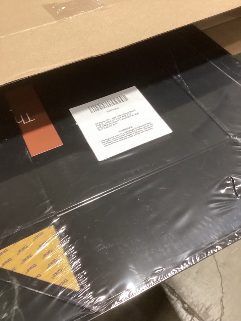 Condition photo showing New/Like New for PACKHOME Extra Large Gift Box 17.5x11.3x4.3 Inches, Sturdy Shirt Box with Magnetic Lid for Clothes and Large Gifts (Glossy Black) 17x11x4 Inch-Black-Pack of 1