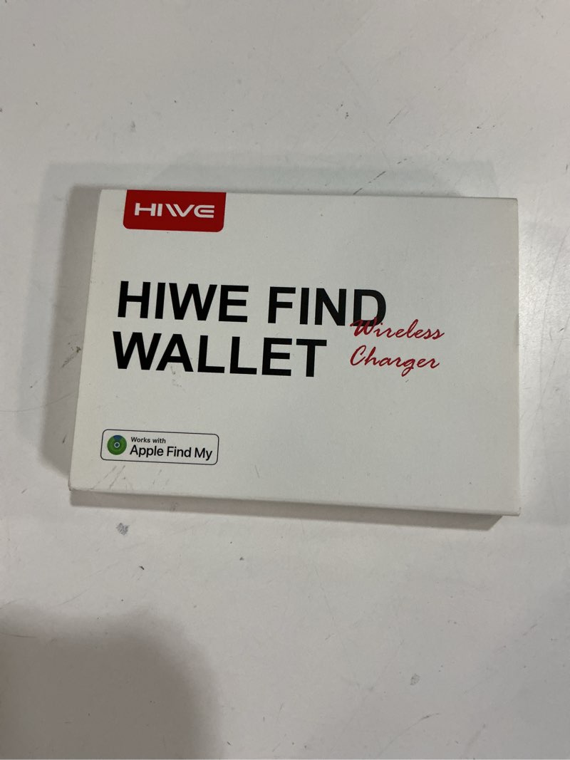 Condition photo showing New/Like New for hiwe for magsafe wallet with find my, anti-lost strongest magnetic wallet for iphone 17/16/15/14/13/12 series, 5 cards holder, leather rfid slim, white