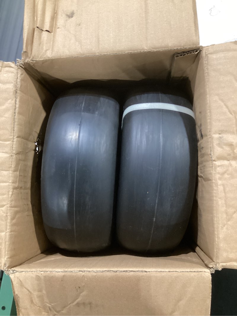 Condition photo showing Good Condition for MARASTAR 00232-2PK Universal Fit Flat-Free 11x4.00-5 Tire and Wheel Assembly, Zero Turn Lawn Mower Replacement Tires, Smooth Tread, Adapter Kit included, 2 pack
