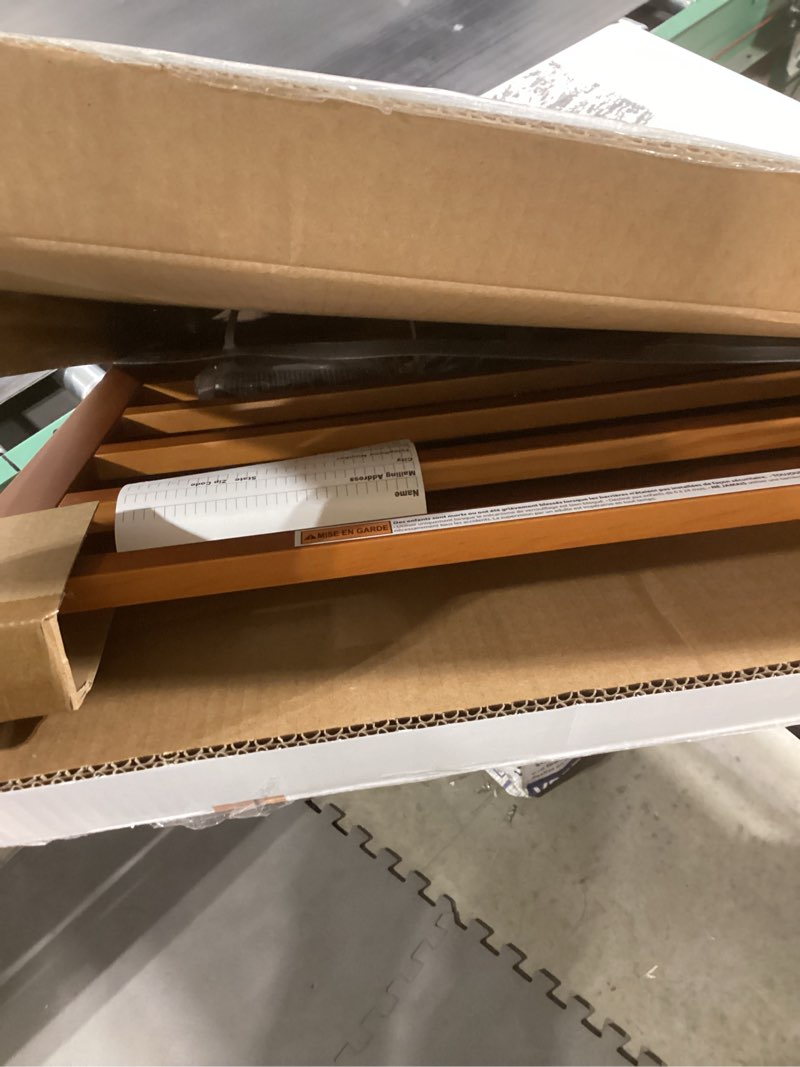 Condition photo showing Good Condition for Ingenuity Wood Banister & Stair Safety Pet and Baby Gate, 32"-48" Wide, 33" Tall, Install Banister to Banister or Wall, or Wall to Wall in Doorway or Stairway, Banister and Hardware Mounts - Cherry Oak