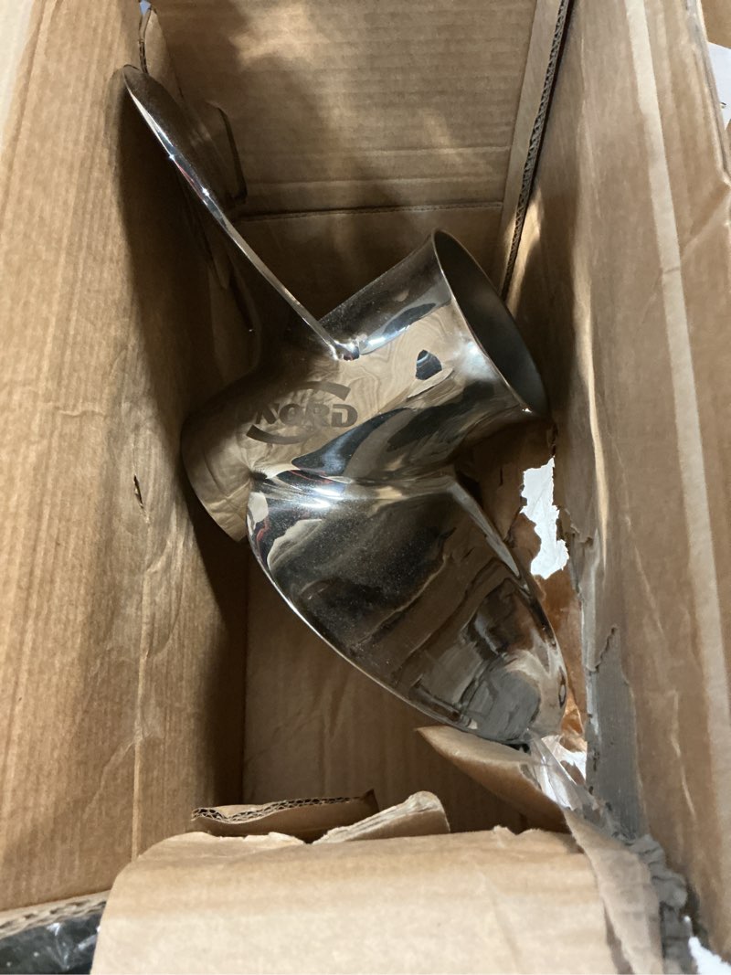 Condition photo showing Good Condition for oem grade 3-blades stainless steel propeller for boat outboard engines 12 1/4" diameter x 9" pitch rh for mercury 25-70hp with 3-1/4" gearcase