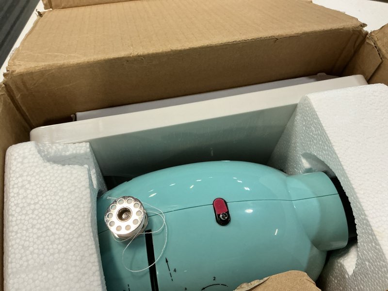 Condition photo showing Good Condition for kpcb tech sewing machine for beginners [full set] with finger guard and fabric bundles - mini electr