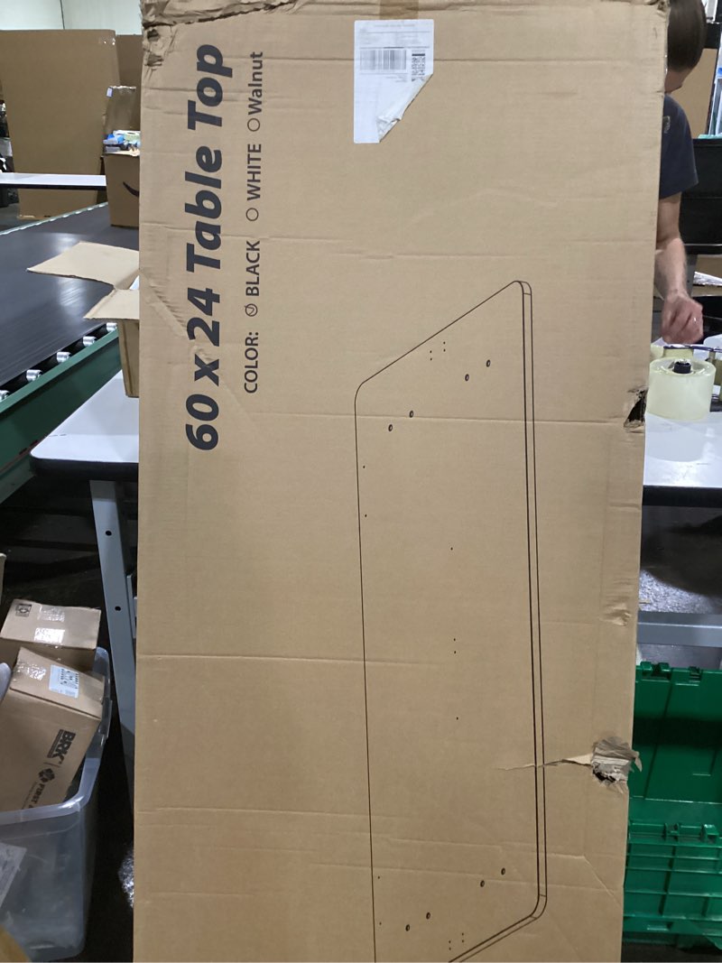 Condition photo showing Good Condition for techorbits electric standing mdf table top 60 inch - black