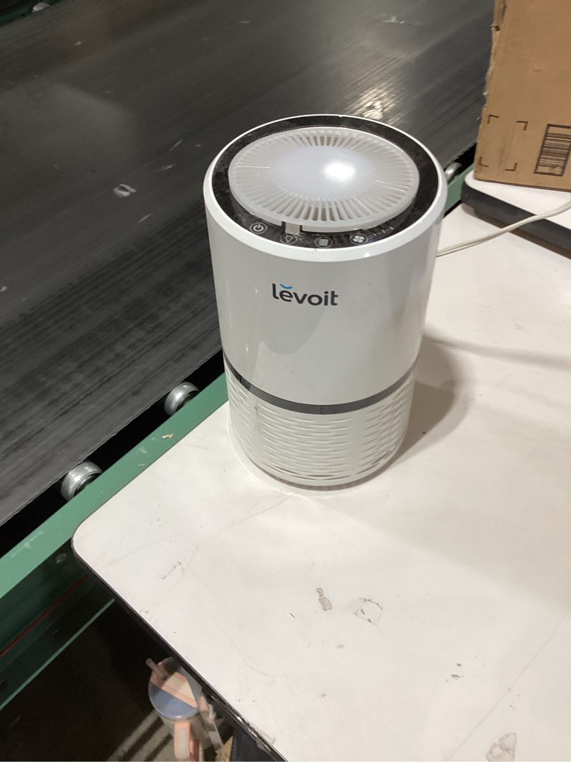 Condition photo showing As Is for Shark Air Purifier for Home, NeverChange Compact Pro, for Bedroom, Nursery, Home Office, Dorm, HEPA-Exceeding Filter, Captures Pollutants, Pet Dander, Dust, Odor, Smoke, and More, HP072WH, 2025, White White (250 sq. ft)