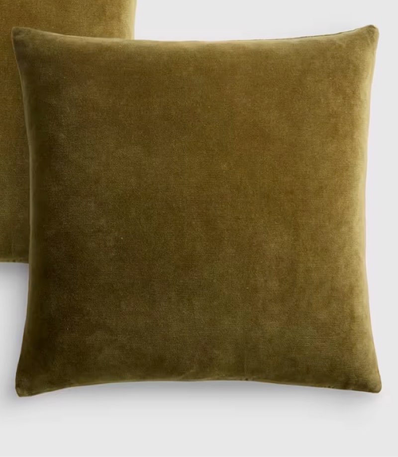 Classic Cotton Velvet Pillow Cover (Set of 1)