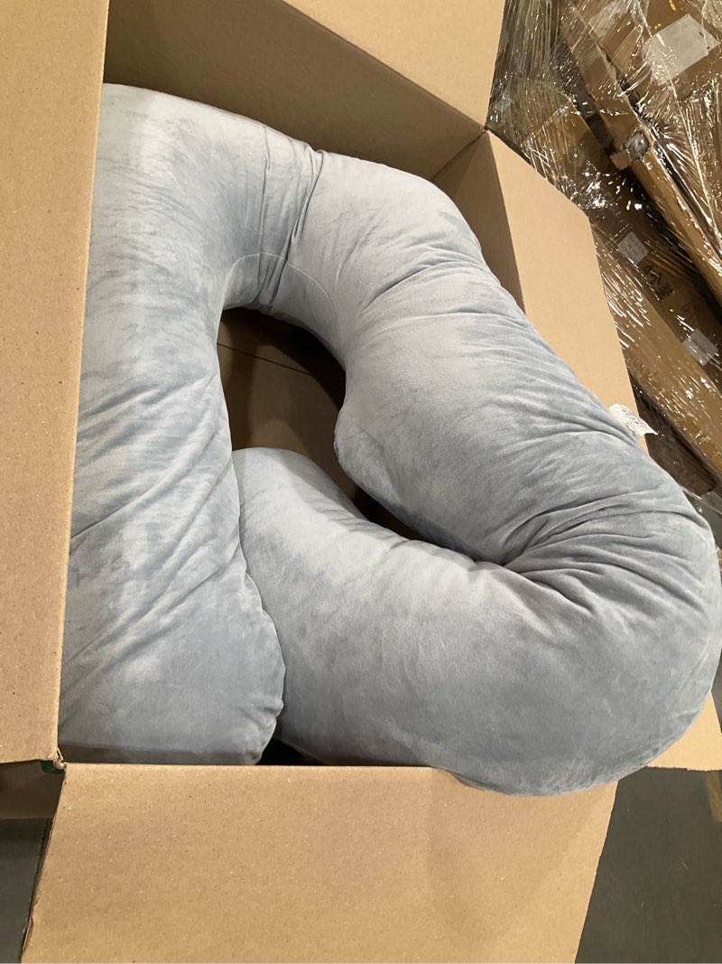 Condition photo showing Good Condition for momcozy pregnancy pillow for sleeping - u shaped full body maternity pillow | removable cover, support for back, legs, belly, hips for pregnant women, side sleeper, pregnancy gifts & essentials, 57 inch grey