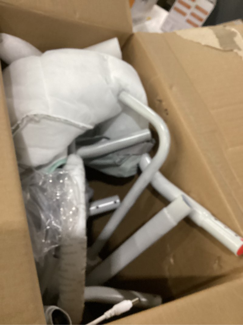 Condition photo showing As Is for Ingenuity InLighten 5-Speed Baby Swing - Swivel Infant Seat, 5 Point Safety Harness, Nature Sounds, Lights - Van Elephant Van The Elephant