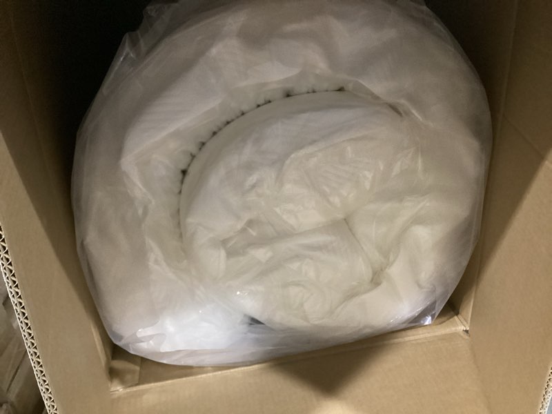 Condition photo showing New/Like New for lucid 10 inch memory foam mattress - medium feel - infused with refreshing bamboo charcoal and cooling gel - bed in a box - temperature regulating - pressure relief - breathable - twin size twin 10" medium
