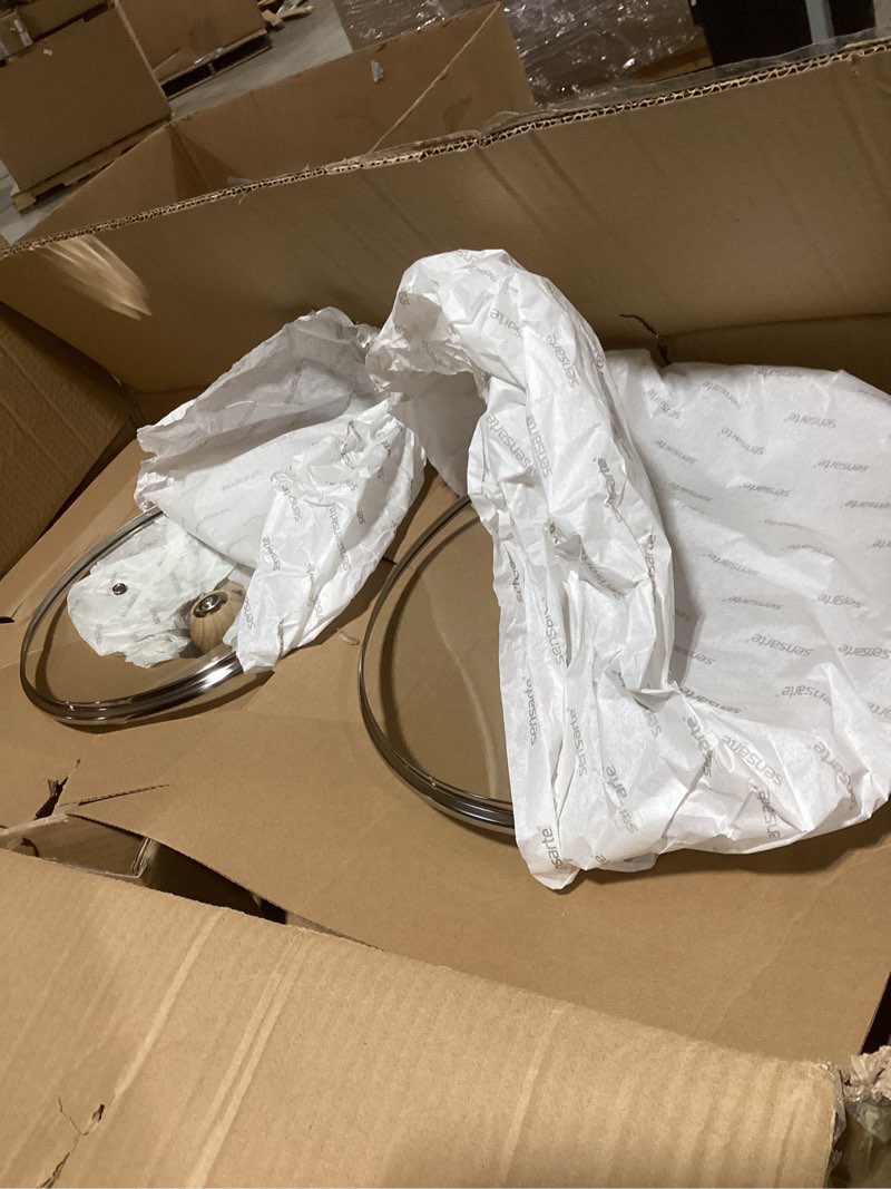 Condition photo showing Good Condition for SENSARTE Ceramic Cookware Sets, Pots and Pans Set Nonstick, 20-Piece Induction Cookware, Non-toxic Healthy Non Stick Kitchen Cooking Set with Stay-Cool Handles, PFAS PTFE PFOA PFOS Free Ceramic Taupe