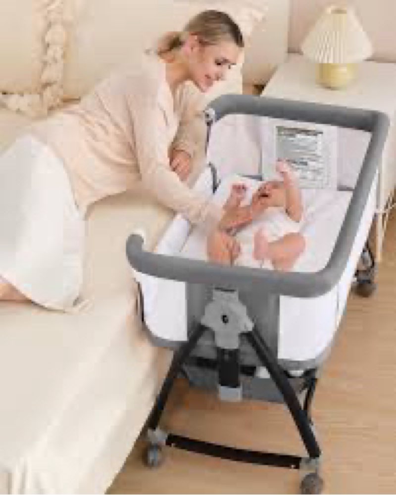 Similar wayfong Baby Bassinet, Bassinet Bedside Sleeper with Wheels, Breathable Mesh Bedside Bassinet for Ba