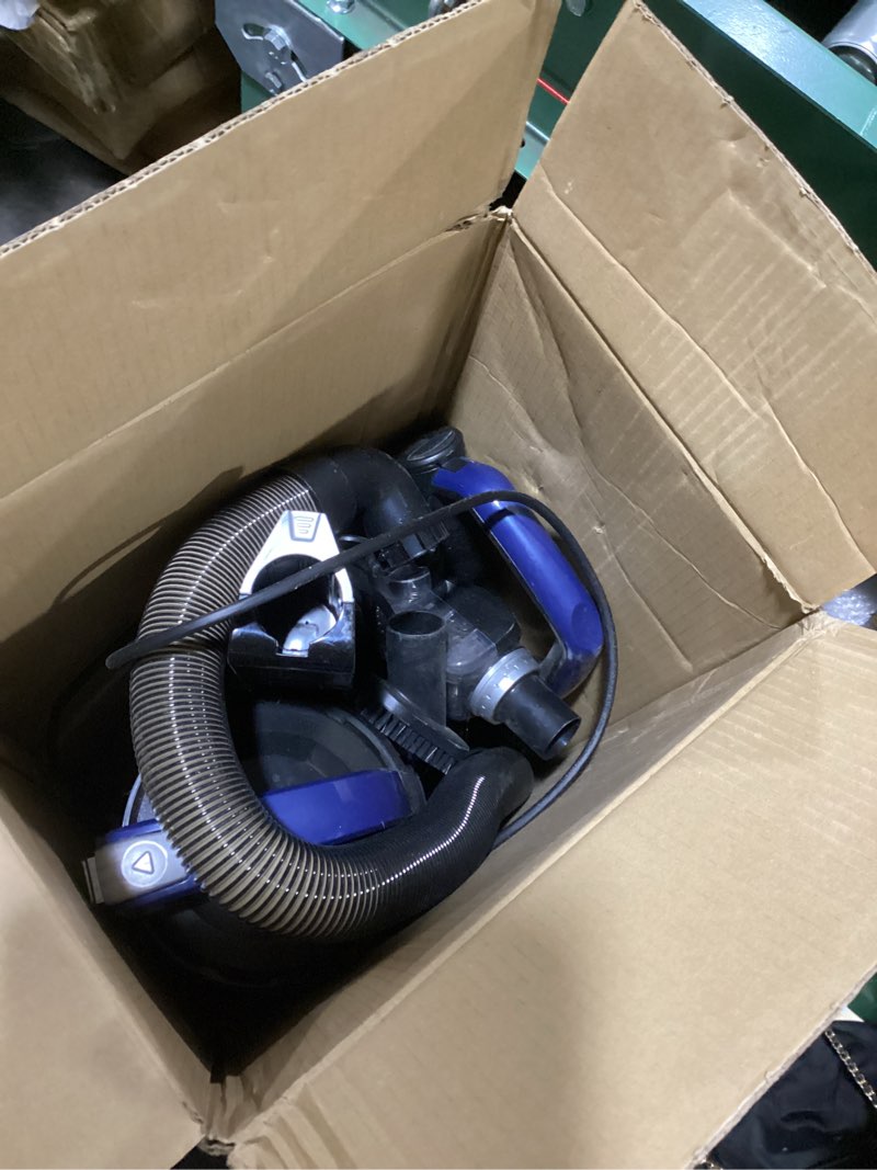 Condition photo showing As Is for eureka upright vacuum cleaner for carpet and hard floor,powerful vacuum with dual cyclone suction,swivel steering,anti-tangle,large dust cup,neu612bl, blue