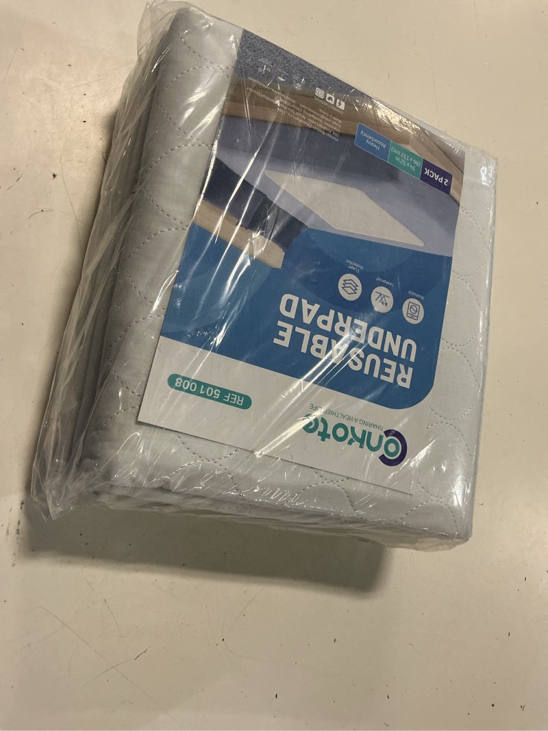 Condition photo showing New/Like New for heavy absorbency bed pad, washable and reusable incontinence bed underpads, 34"x52" (2 pack), waterproof mattress protector 34x52 inch (pack of 2)
