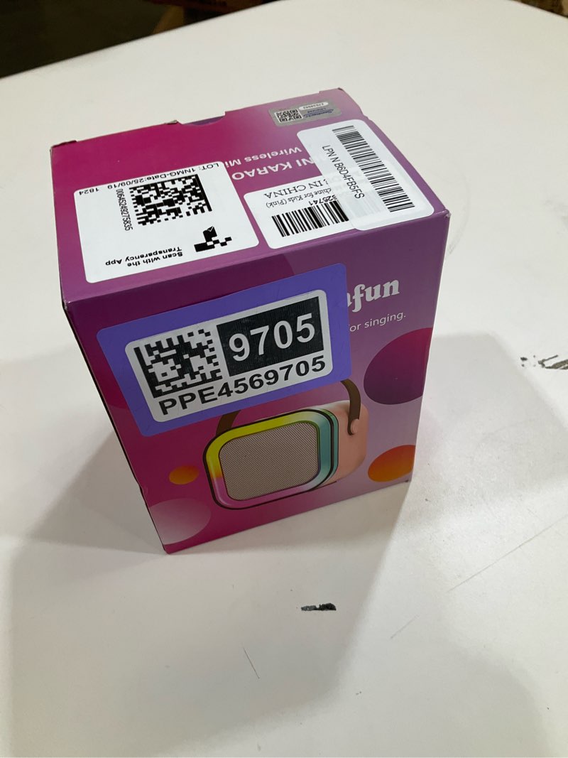 Condition photo showing New/Like New for Mini Karaoke Machine for Kids, 2026 TOP Toys Birthday Valentine's Day Gifts Ideas for Girls Ages 4, 5, 6, 7, 8, 9, 10, 12+ Years Old, Portable MP3 Player with 2 Wireless Mics for Family Home Party P-ink